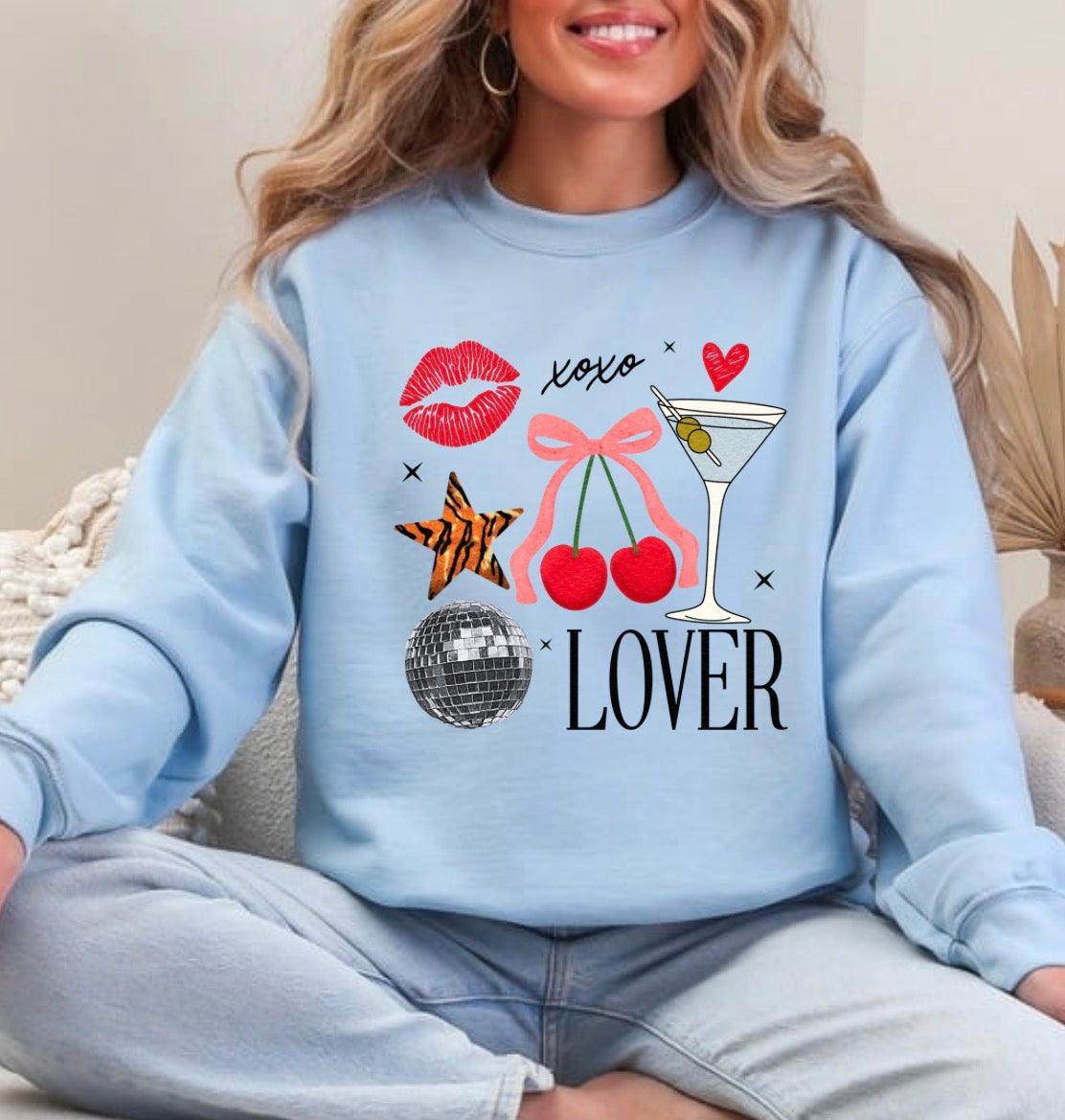 Retro Valentine's Day Collage Sweatshirt