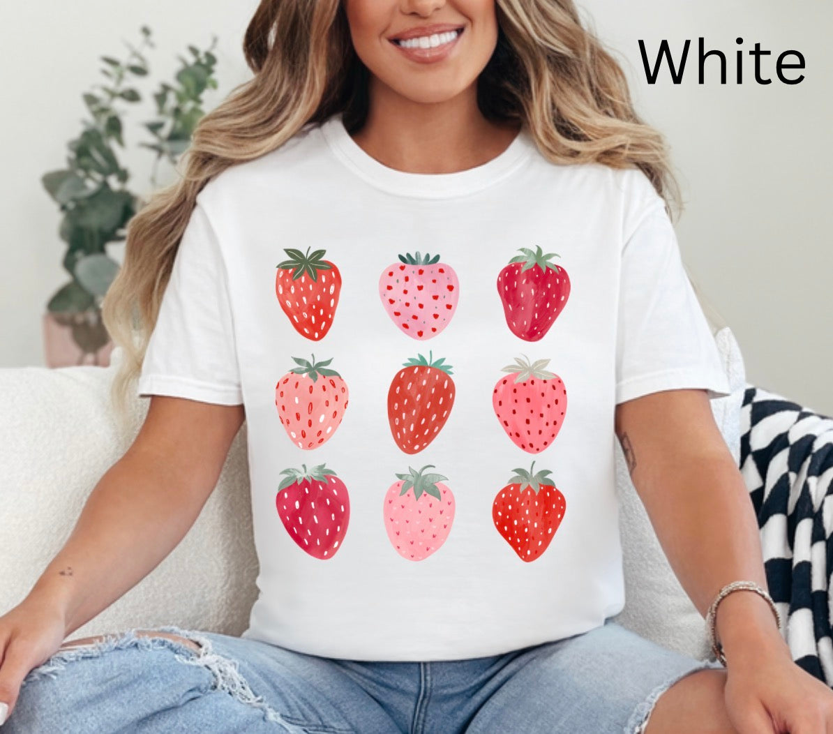 Cutie Strawberry Collage, vintage strawberry, strawberry festival, berry, summer, strawberry T-shirt