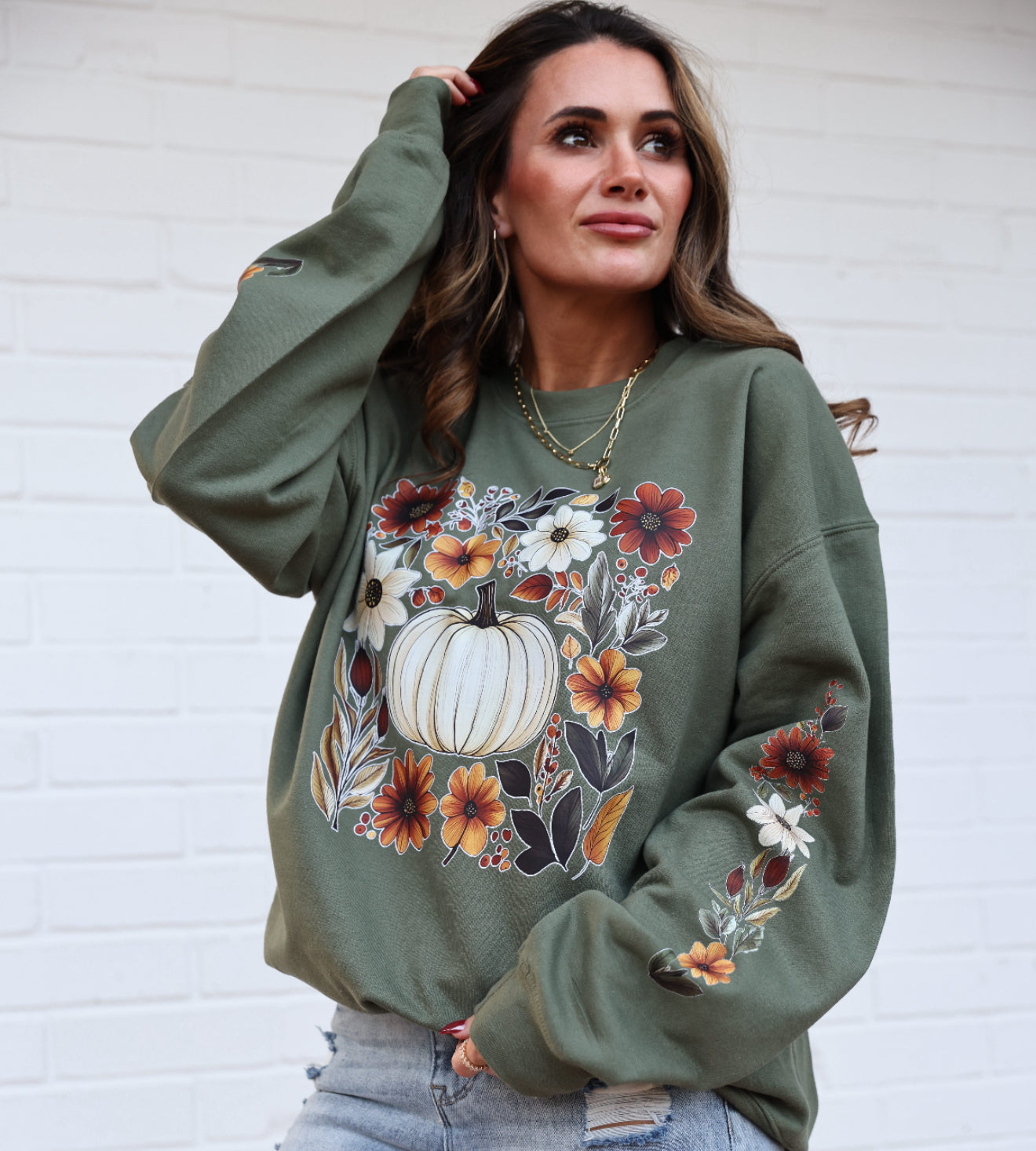 Sweet Fall Floral Sweatshirt