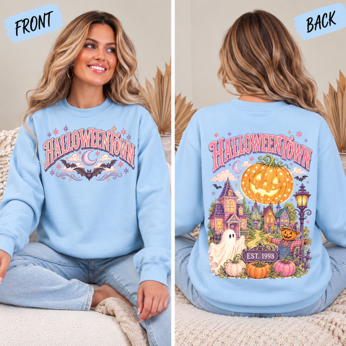 Starlight Halloween, spooky, cute Halloween, pink Halloween, Trendy Halloween sweatshirt