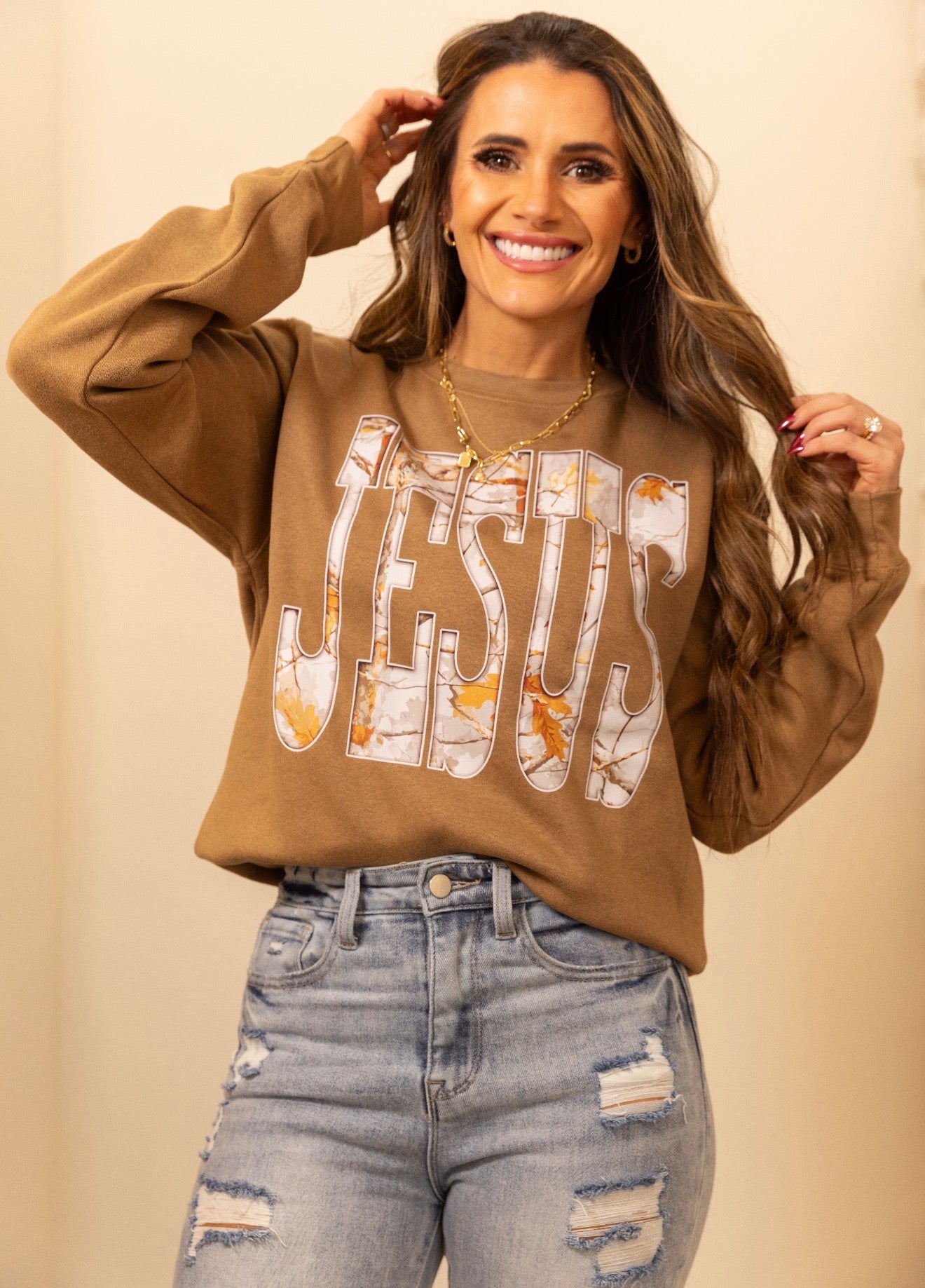 Camo Jesus Sweatshirt