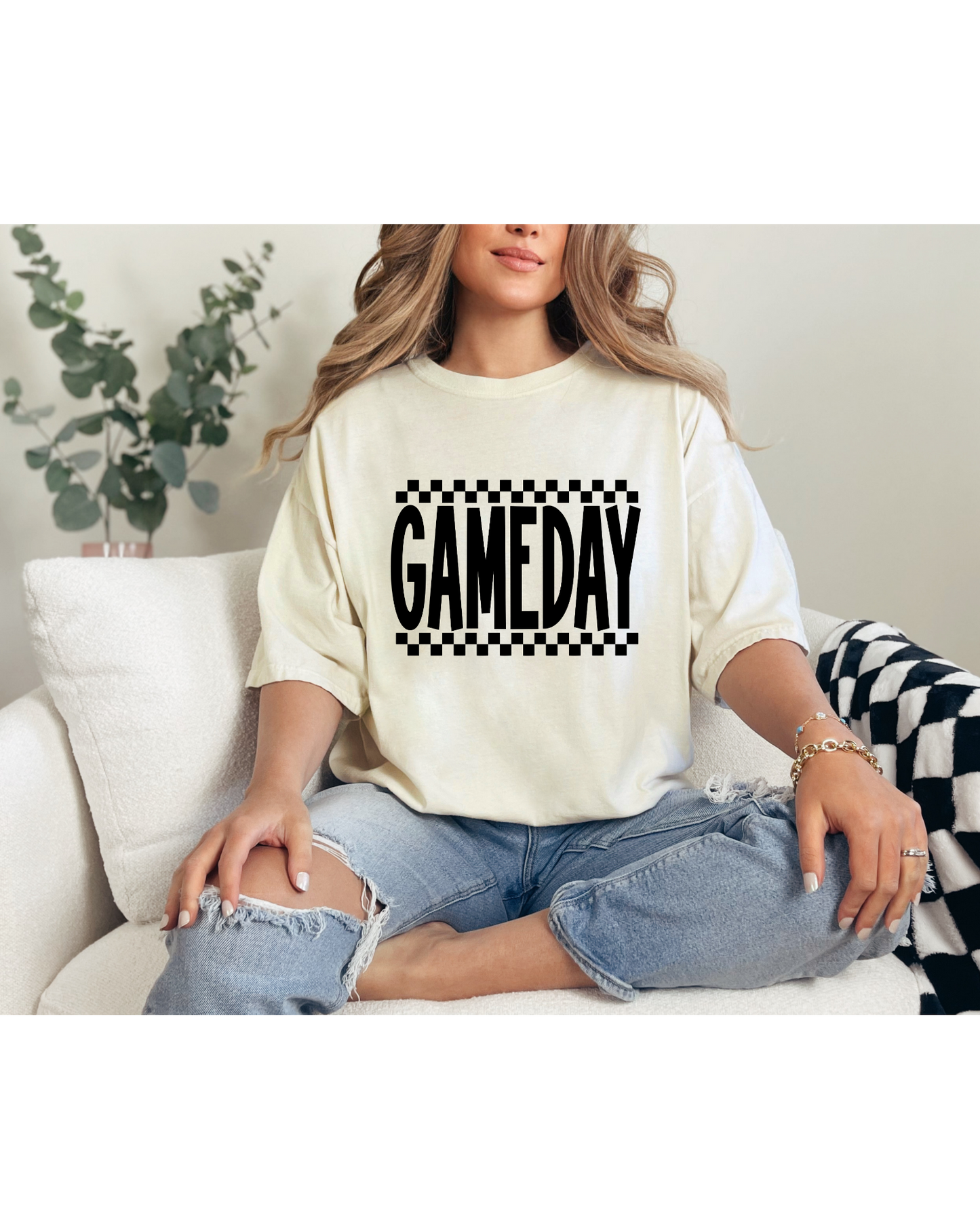 Pick Your Color Checkered Game Day Tshirt