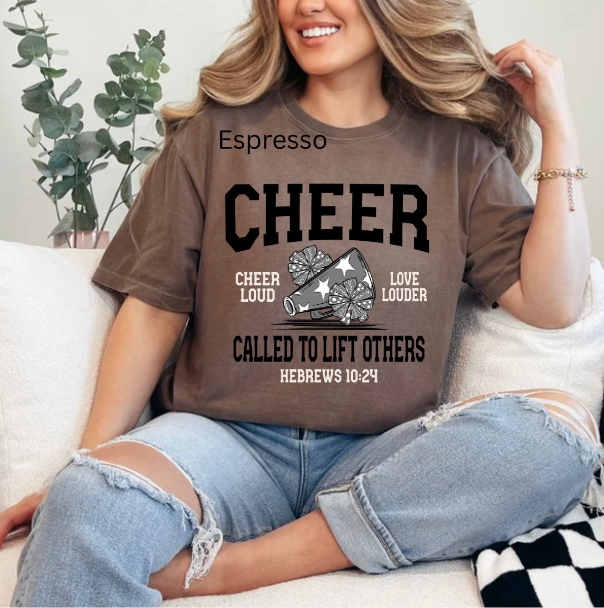Called To Lift Others, Cheer, Trendy Cheer, Faith Cheer, Sports, School Spirit T-shirt