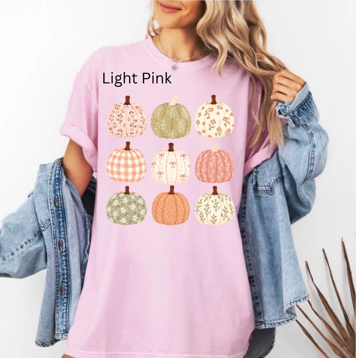Floral Pumpkin Collage, Watercolor Pumpkin Fall, Autumn Harvest, Pumpkin, Fall, Girly plaid Fall, Trendy Fall T-shirt