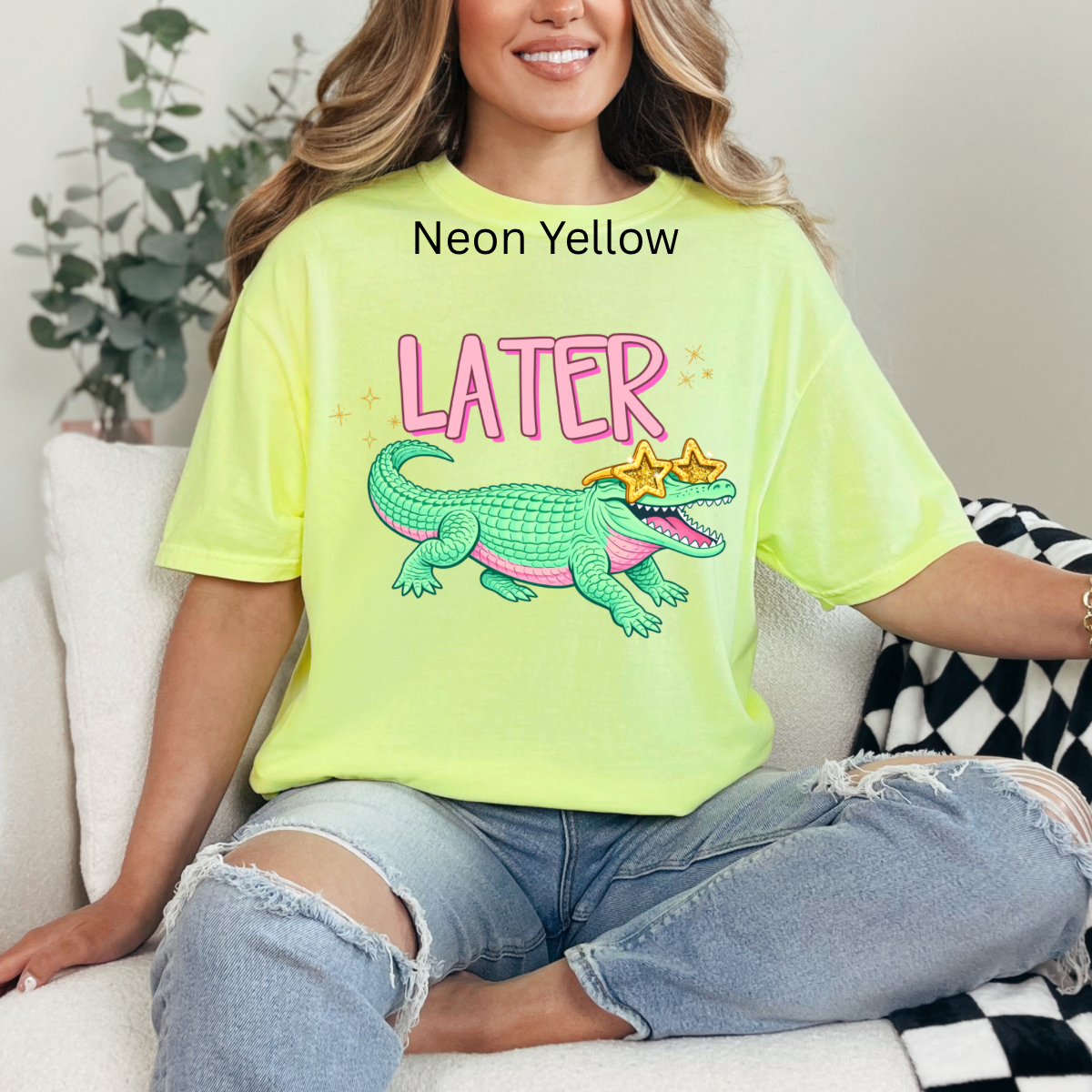 Retro Later gator, after while crocodile, alligator, preppy alligator, summer, trendy T-shirt