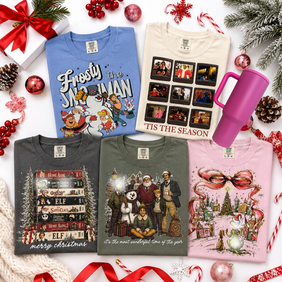 Christmas Movie T-shirt Set