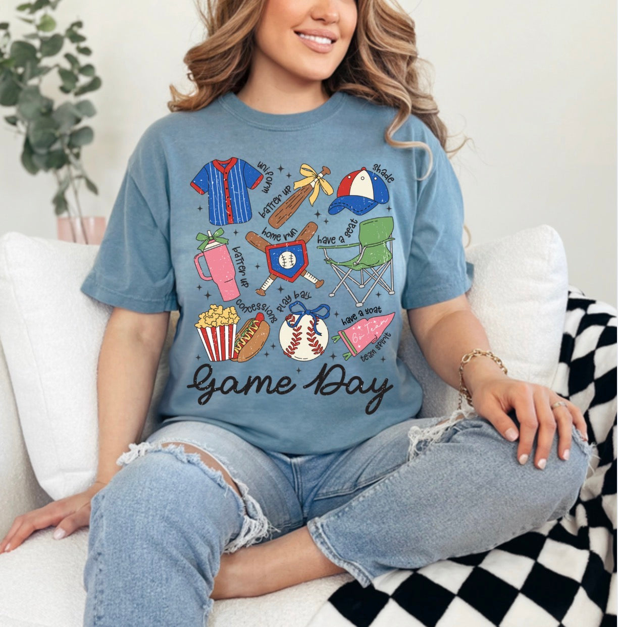 Baseball Game Day Collage | Baseball Things | Spring Sports Sweatshirt