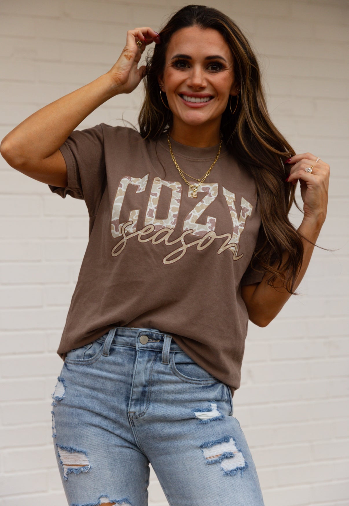 Camo Cozy Season Tshirt