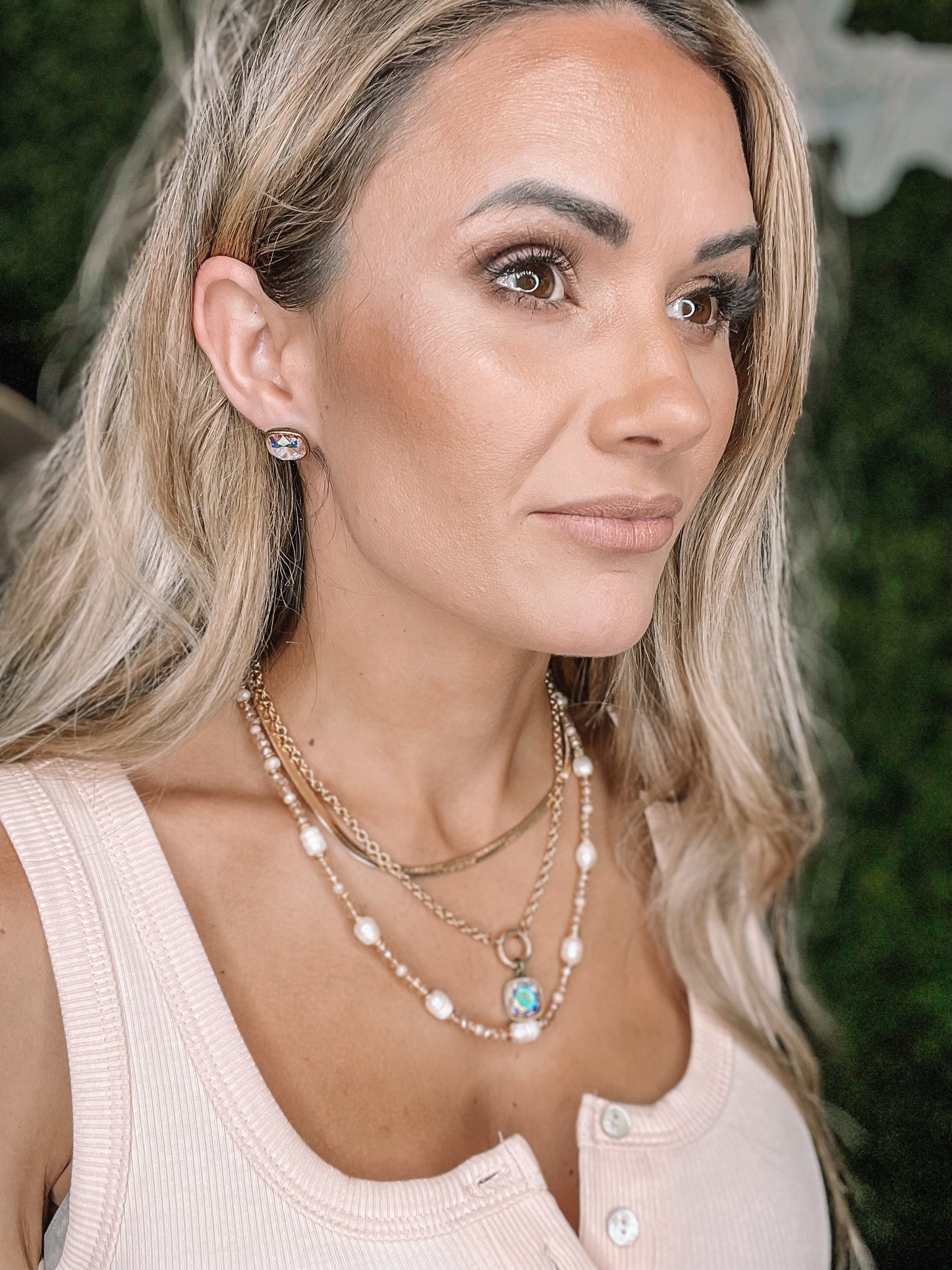 Large Everyday Gold Multicolor Studs