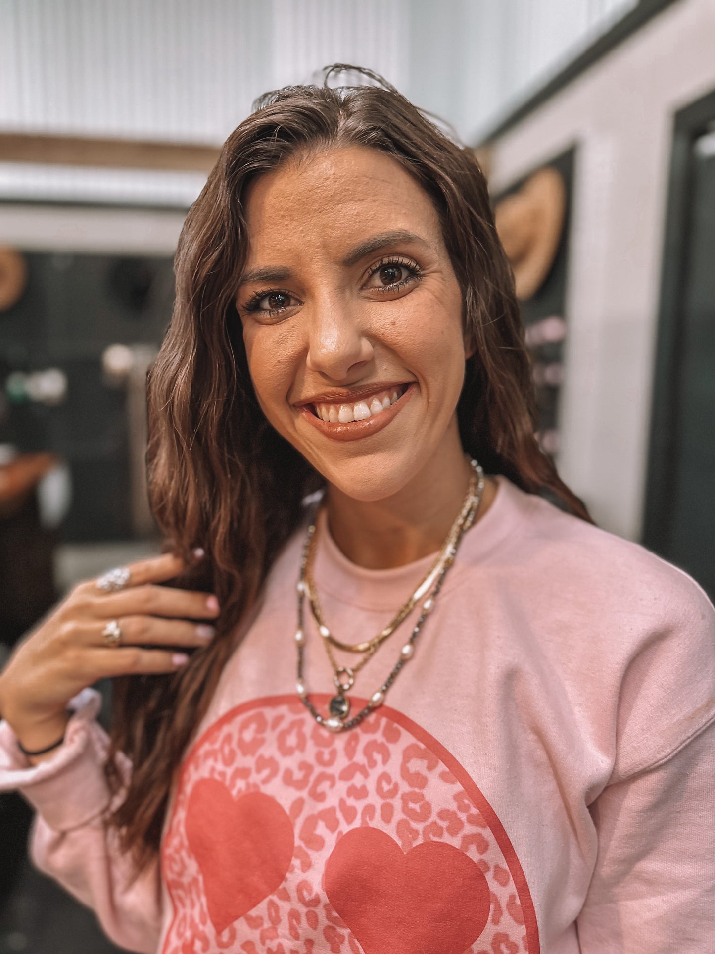 Classy Charcoal Stack Necklace