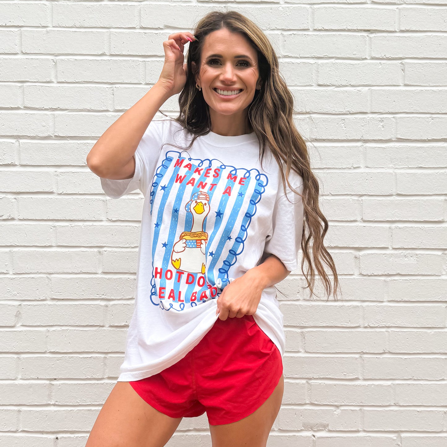 Makes me want a hotdog real bad, goose, hotdog, Fourth of July, Trending T-shirt