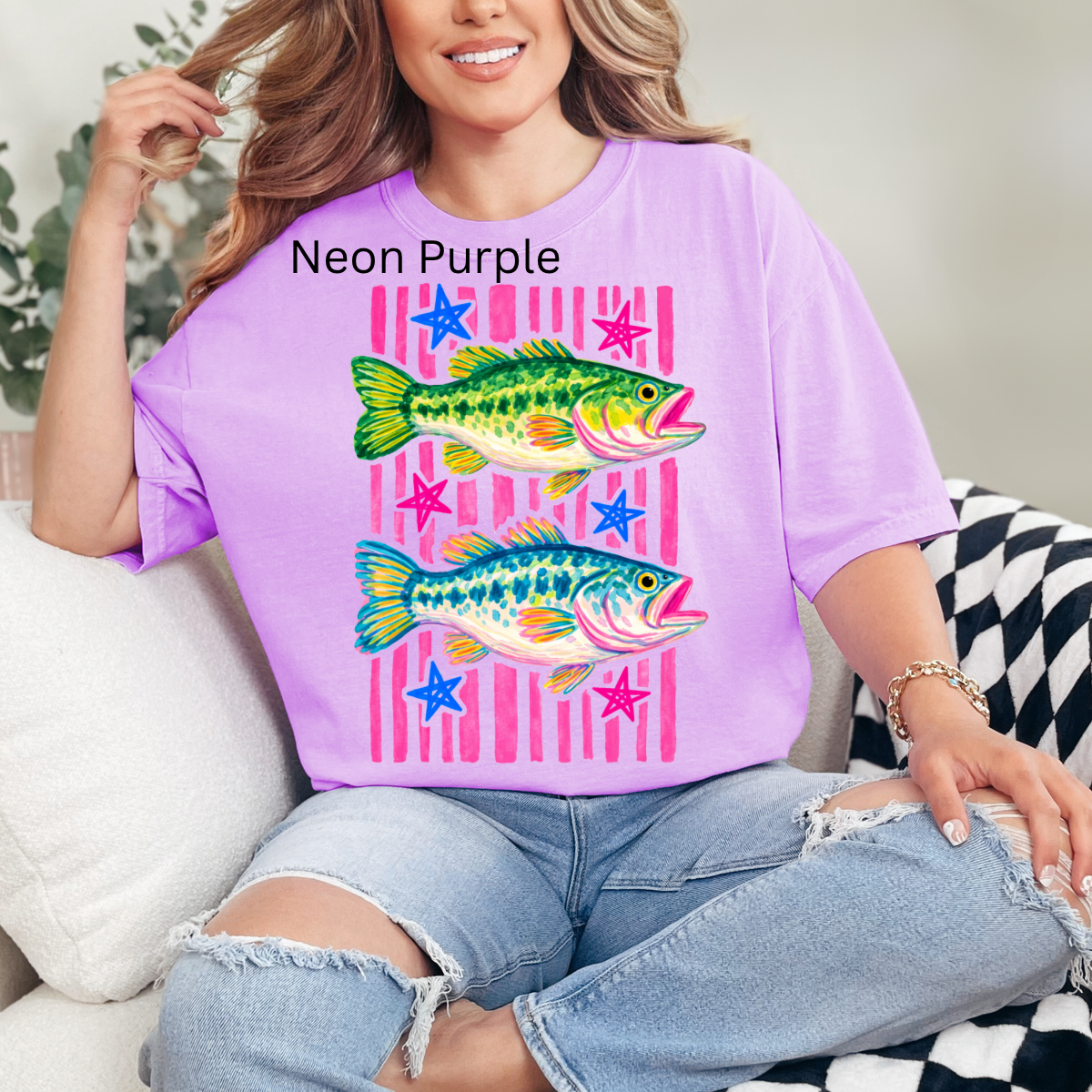 Preppy Fish, Summer Vibes, Trendy Summer, Colorful Fish Graphic, Summer Beach Fishing T-shirt Design, Colorful Summer Beach Fish Png