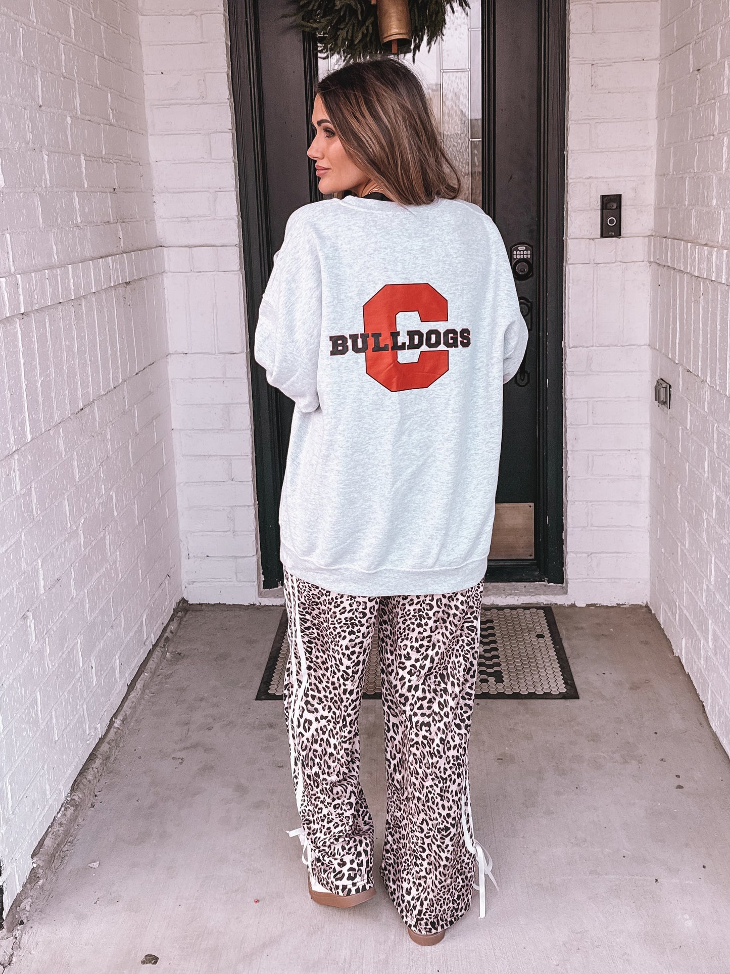 School Spirit Sweatshirt Cardigan