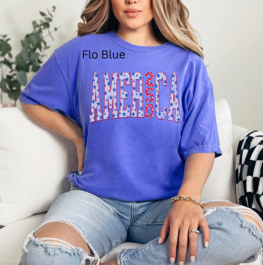 America 250 Anniversary, Patriotic, 4th Of July, Patriotic Summer, USA, Trendy Patriotic T-shirt
