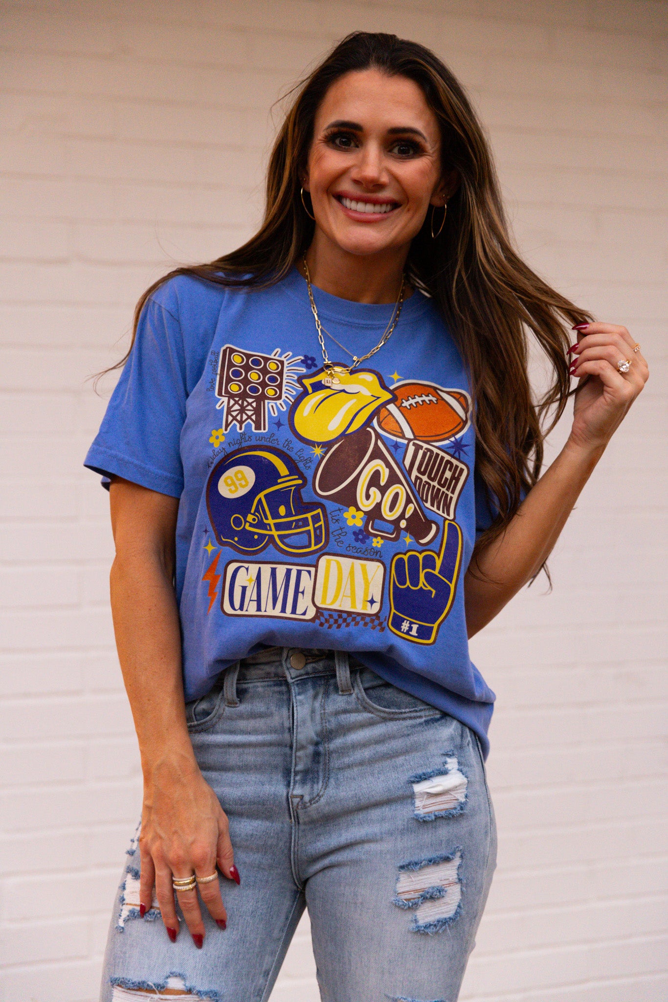 Vintage Football Gameday Tshirt