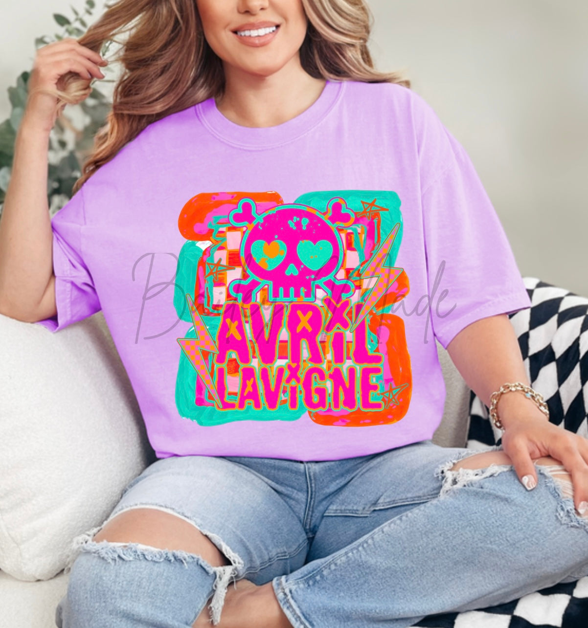 Neon @vr!l Band Tshirt