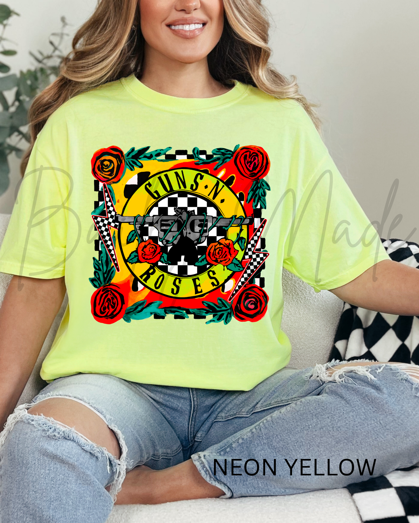 Edgy Roses Band Tshirt