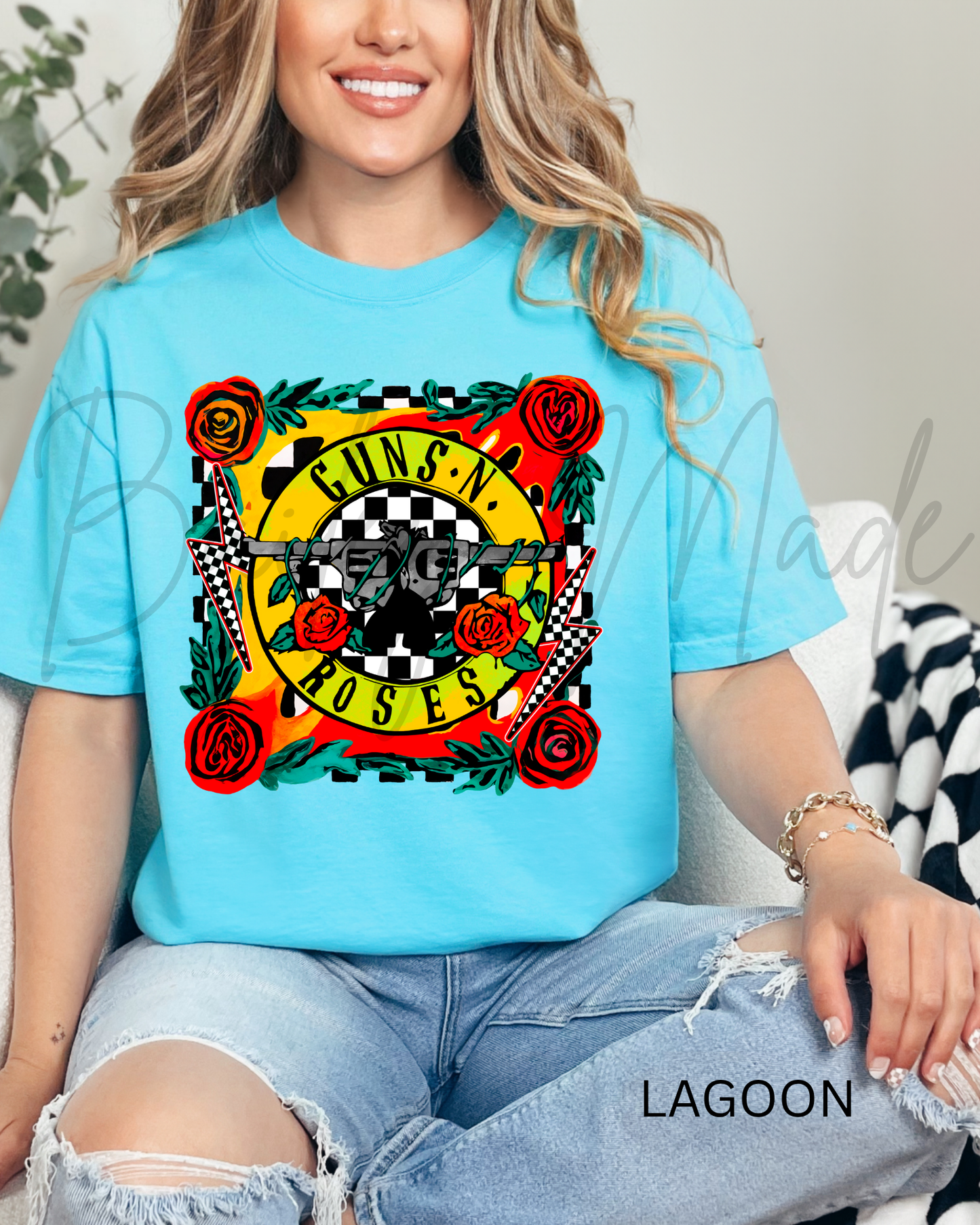 Edgy Roses Band Tshirt