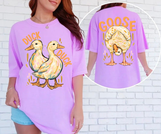 Duck Duck Goose, Funny Animal, Duck, Goose, Trendy Animal T-shirt