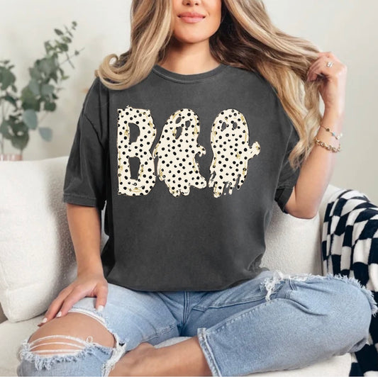 Boo Ghost, Polka Dot Ghost, Cute Spooky, Spooky Season, Trending Spooky T-shirt