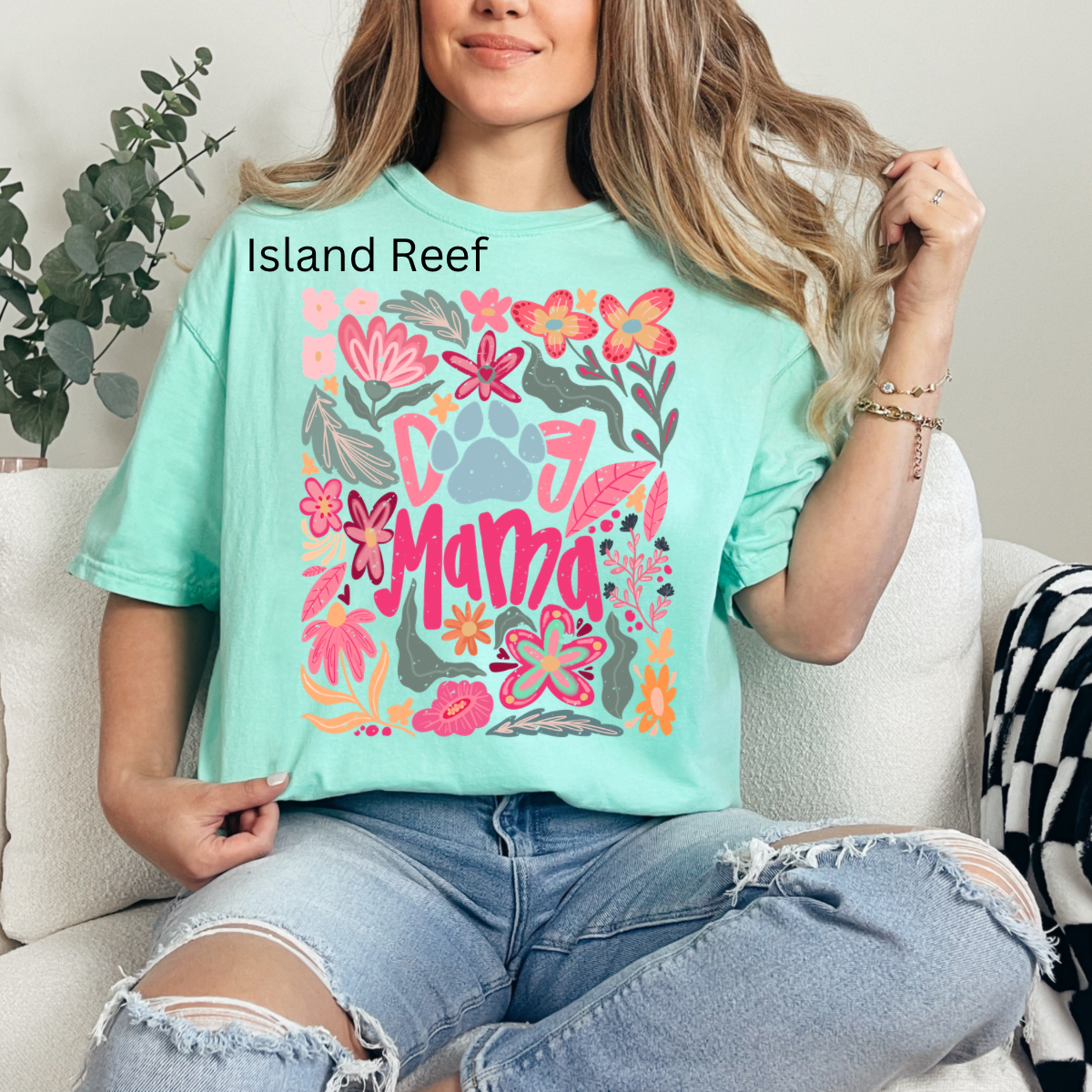 Retro Dog Mama, Boho Dog Mom, Flower, Floral Mama, Mom Life, Dog Mama Shirt, Dog Lovers T-shirt