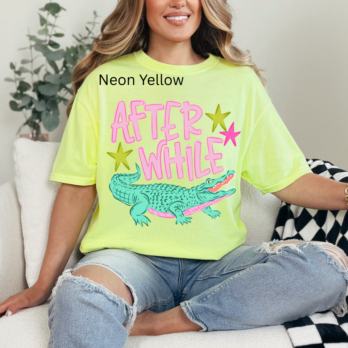 After While Crocodile, Trending, Catch Phrase, Respect The Locals, Girly, Boutique Tshirt