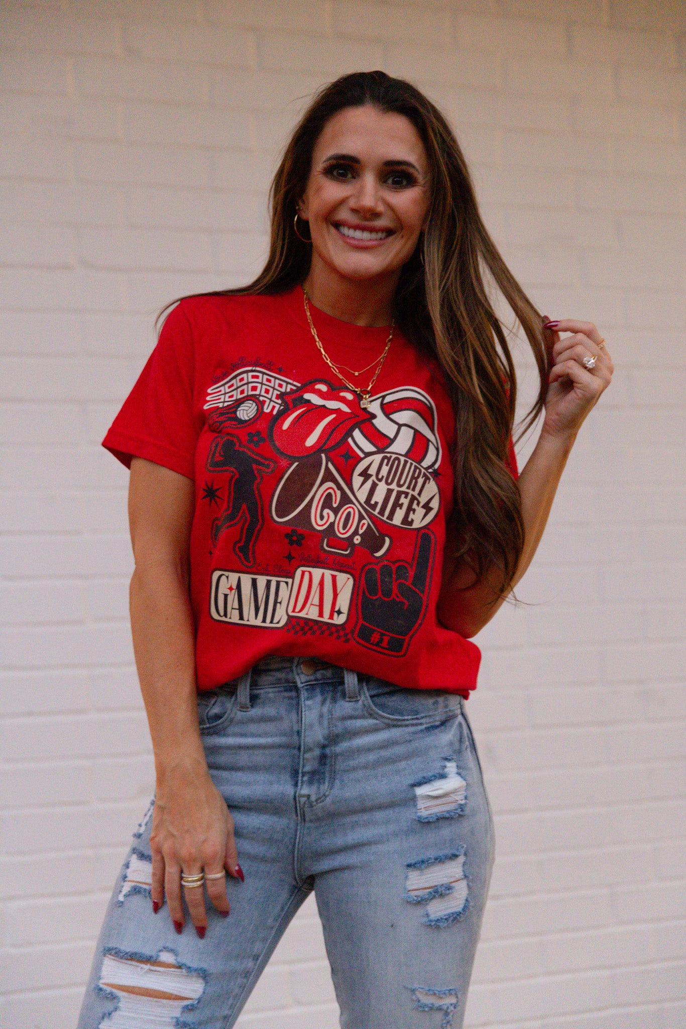 Vintage Volleyball Gameday Tshirt