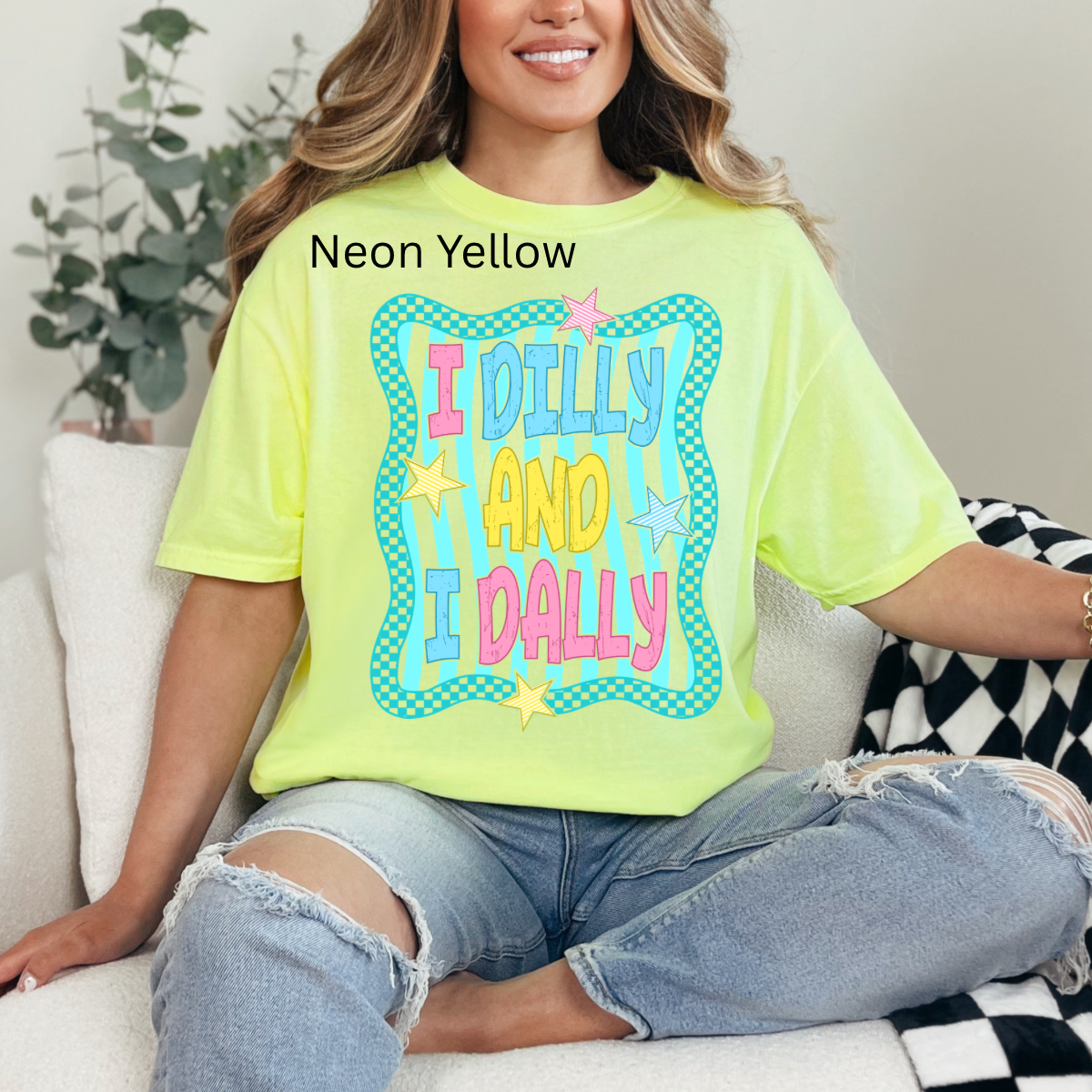 I Dilly and I Dally, Funny Shirt, Spring, Mama, Girly, Trendy Tshirt