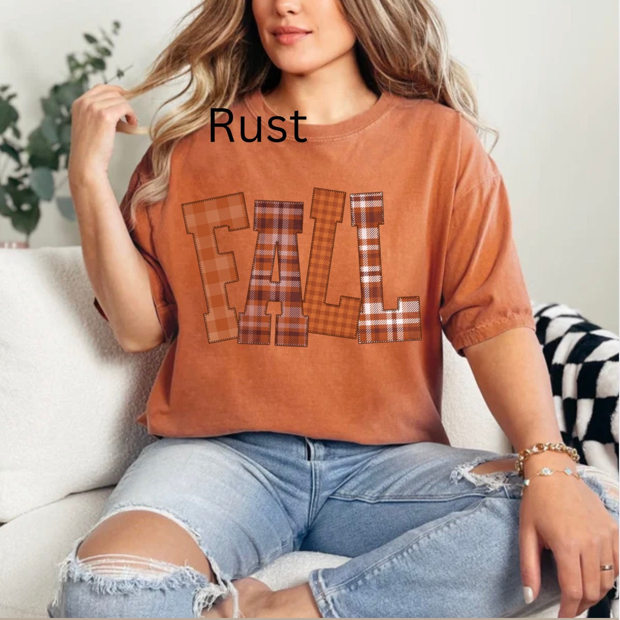 Flannel fall, fall, trendy fall, flannel fall, girly fall t-shirt