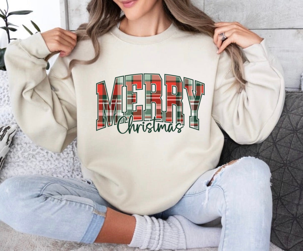 Merry Christmas, Plaid Merry Christmas, Plaid merry, digital design