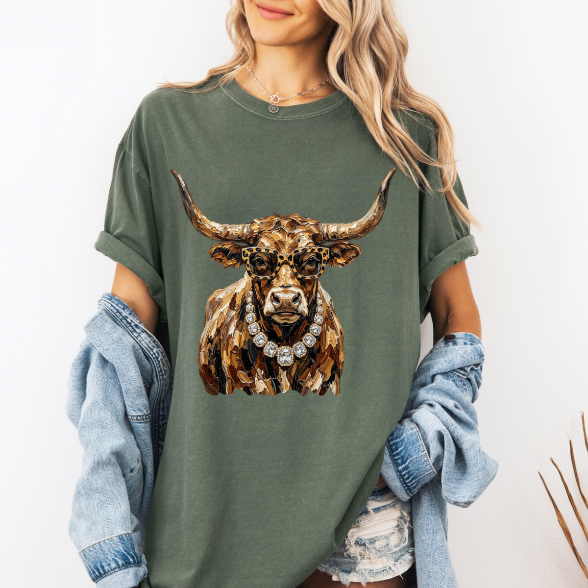 Glam Longhorn, Bling, Boujee, Leopard, Preppy Animal, Hunting Season