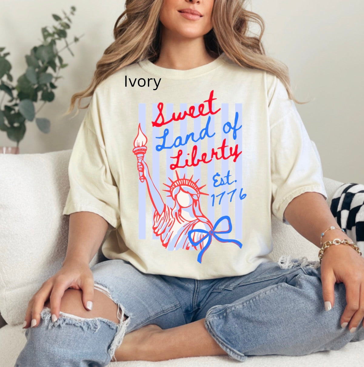 Sweet Land Of Liberty, 4th Of July, Patriotic, Independence Day, Summer T-shirt
