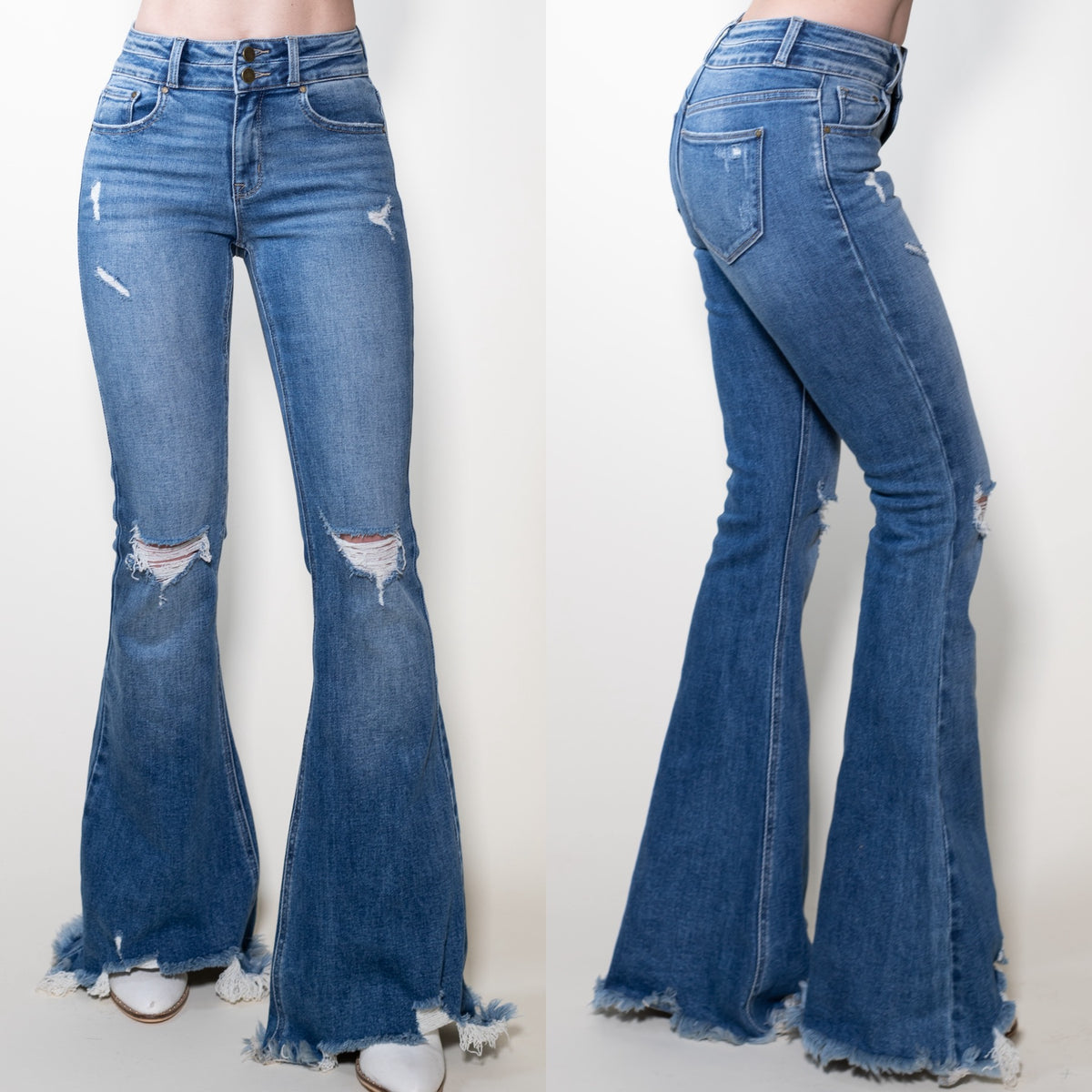 Goodlife Goodlife Clothing Darling Light Flare Jeans — product image