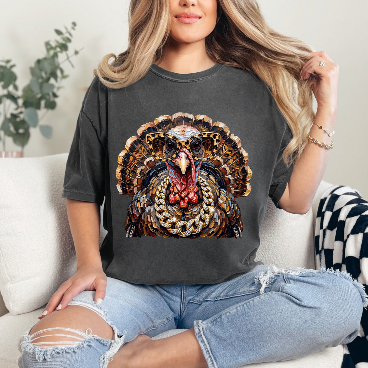 Glam turkey, Bling, Boujee, Leopard, Preppy Animal, Hunting Season (Copy)