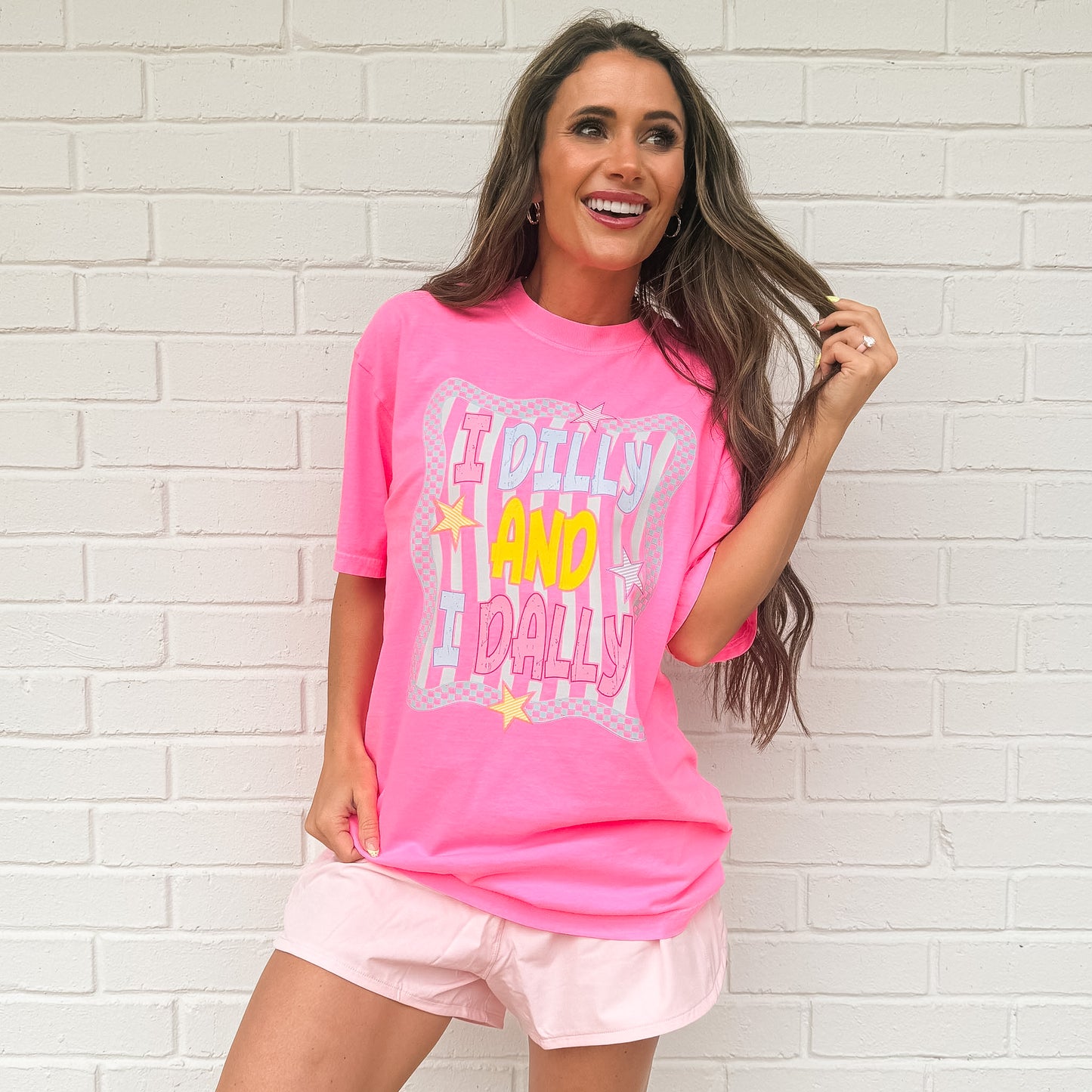 I Dilly and I Dally, Funny Shirt, Spring, Mama, Girly, Trendy Tshirt