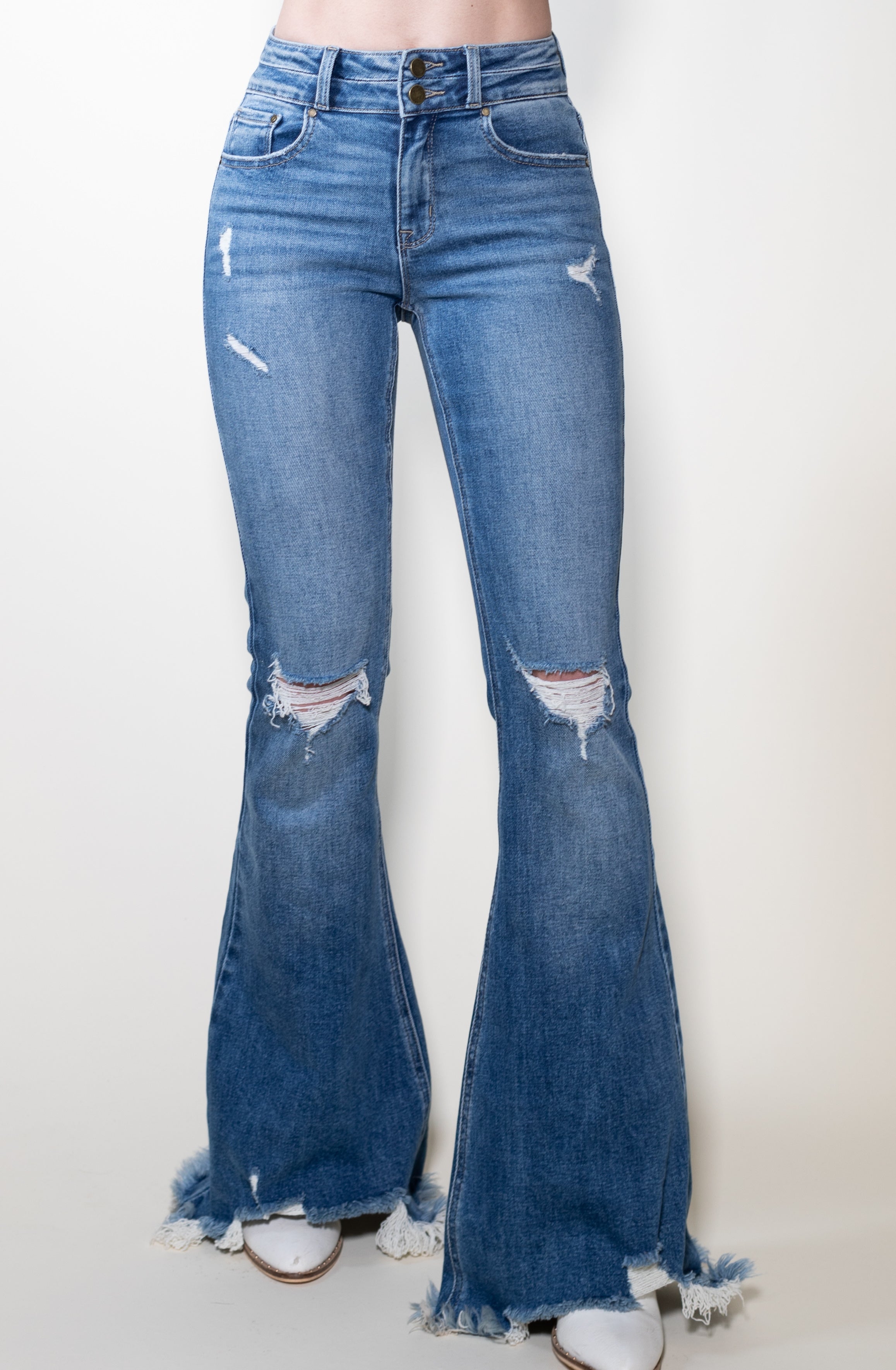 Darling Light Flare Jeans – Bailey Made Tee's & Boutique