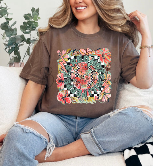 Red H0t Band Tshirt, Fall Band, Fall, Fall Aesthetic