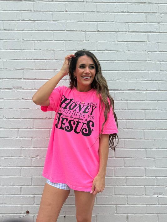 Don’t Worry Honey, Leave the Judgin’ to Jesus, Western Faith , Cowboy Boots Shirt, Jesus Tshirt (Website)