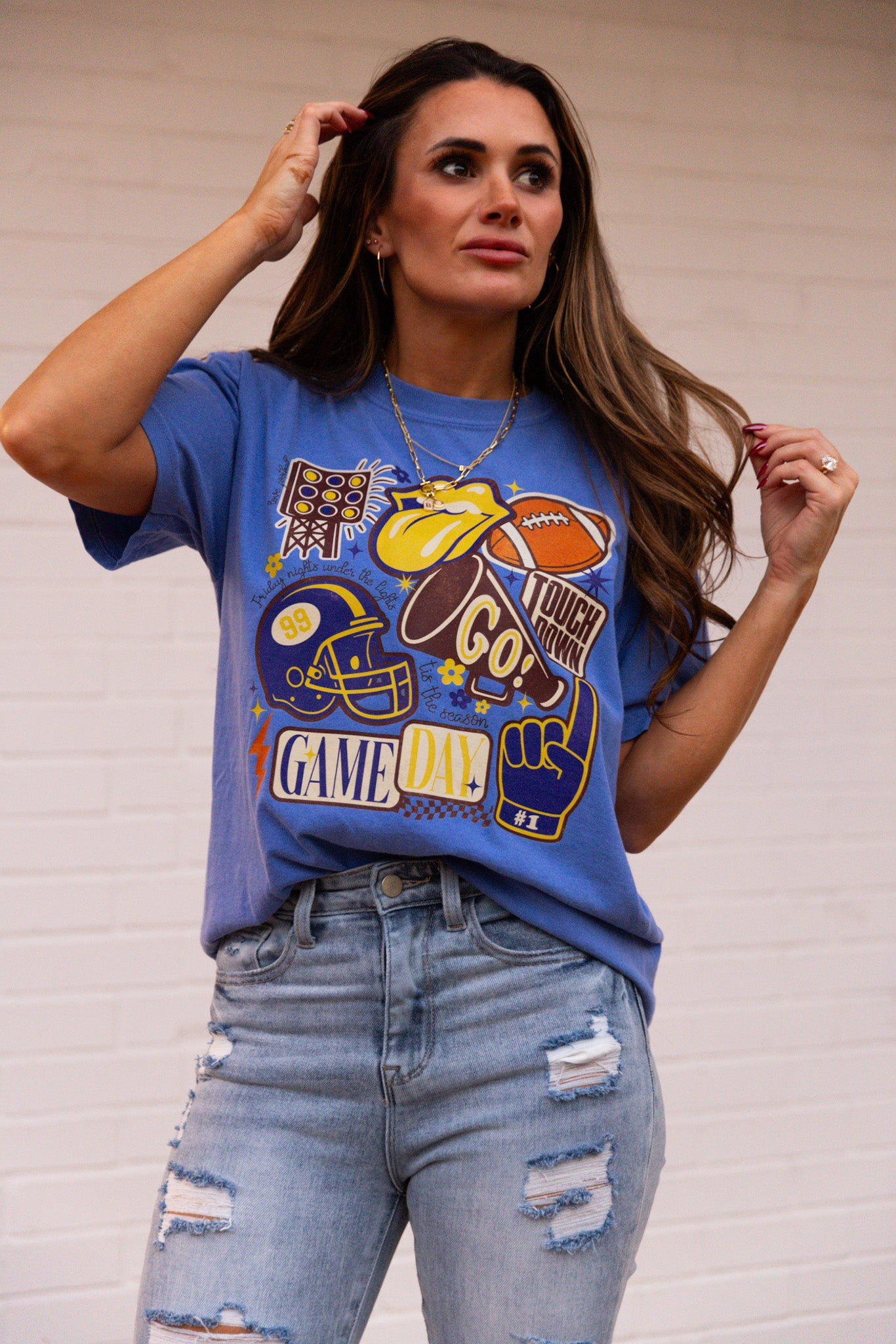 Vintage Football Gameday Tshirt