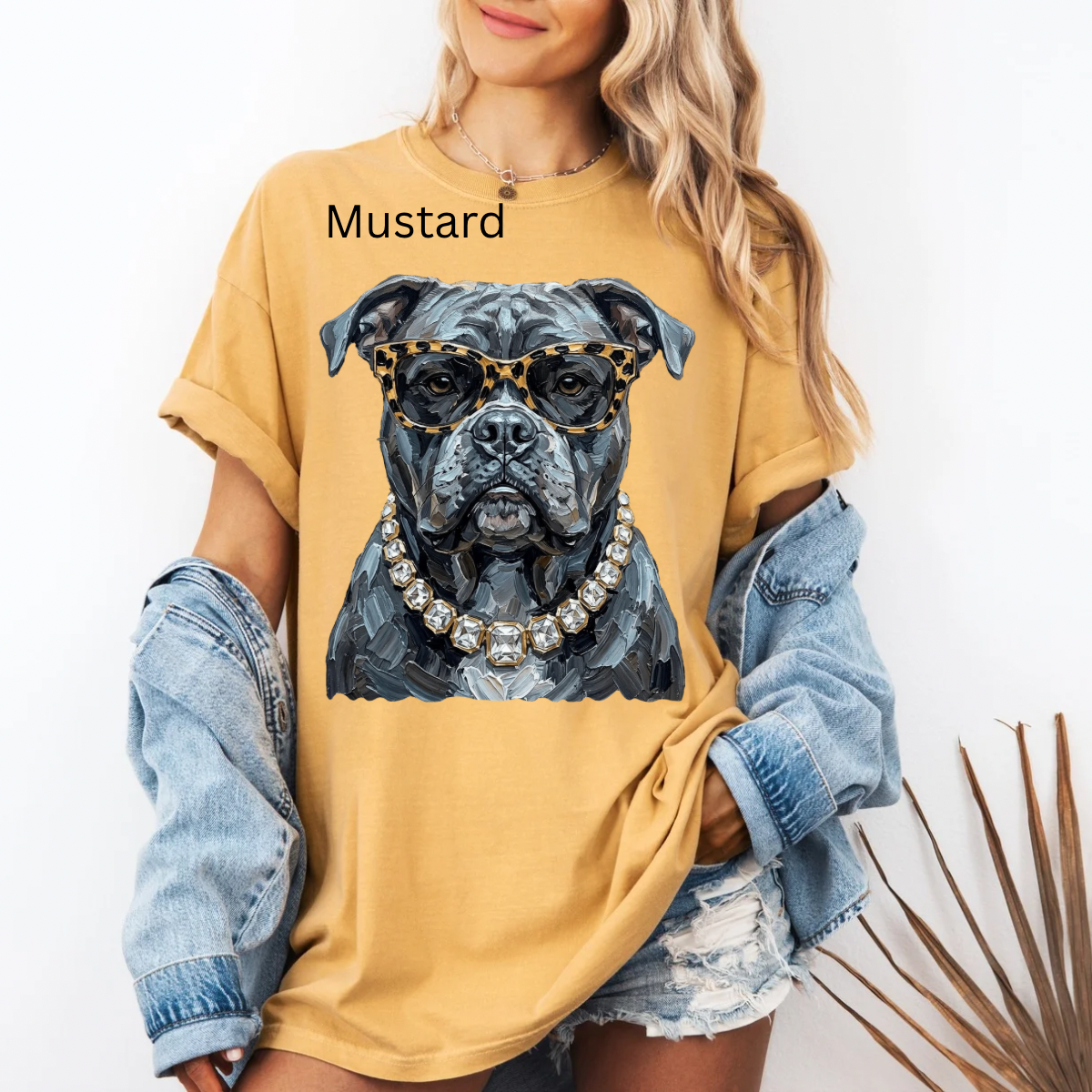 Glam Bulldog, Bling, Boujee, Leopard, Preppy Animal, Hunting Season Tshirt