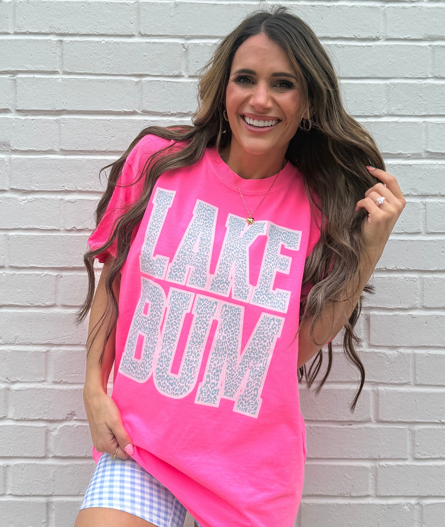Lake Bum Leopard Print | Girly | Lake | Lake Bum | Summer | Leopard Summer Tshirt (Website)