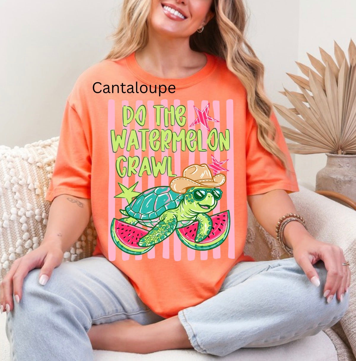 Do the Watermelon Crawl, Striped Turtle Summer, Preppy Turtle, Summer Fruit, Cowboy Turtle, Vacation, Turtle T-shirt