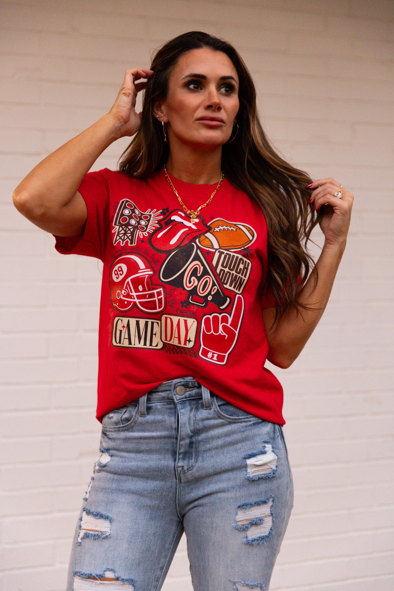 Vintage Football Gameday Tshirt