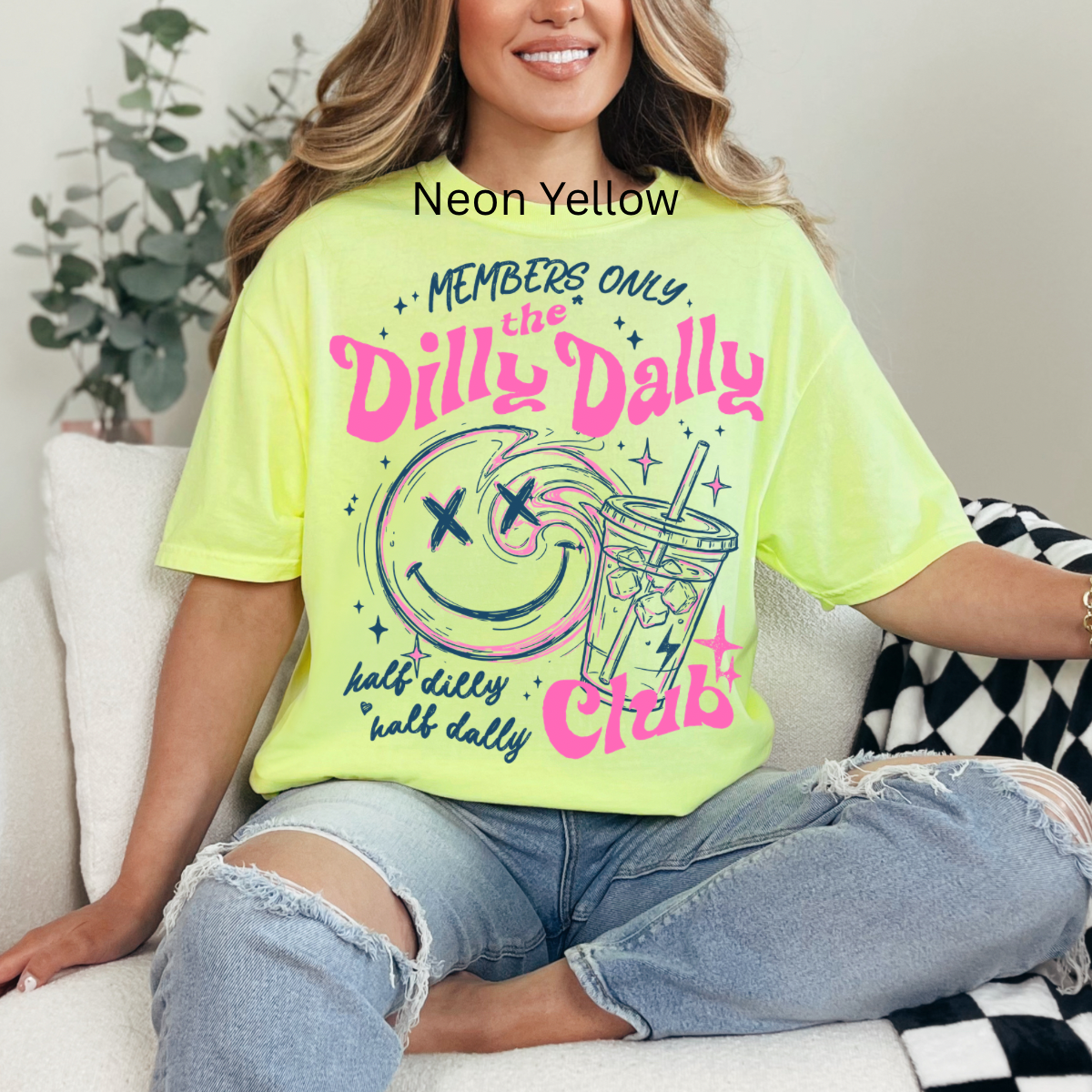 Members Only Dilly Dally Club, Funny, Sarcastic, Retro, Sassy Tshirt