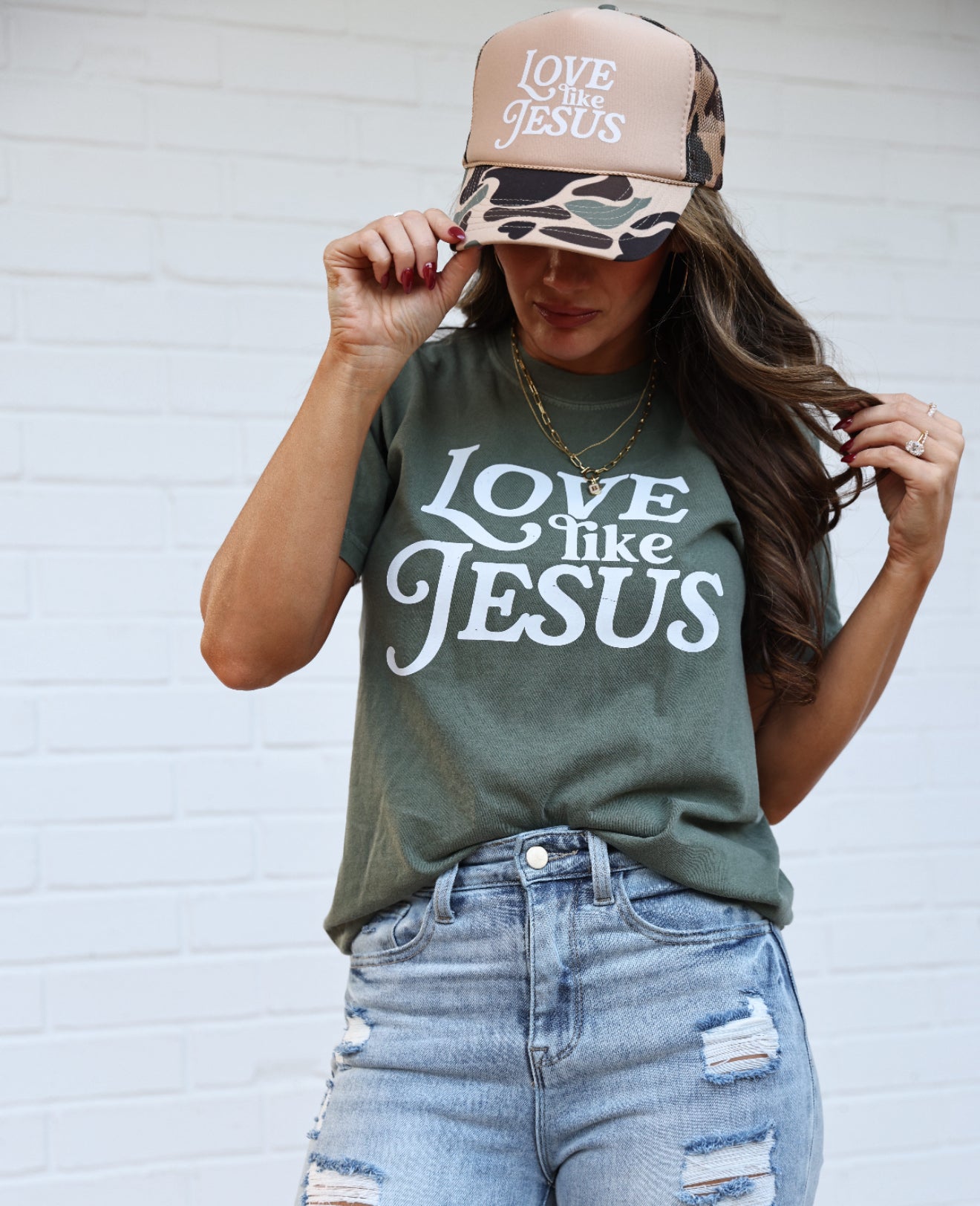 Love Like Jesus Trucker Hat