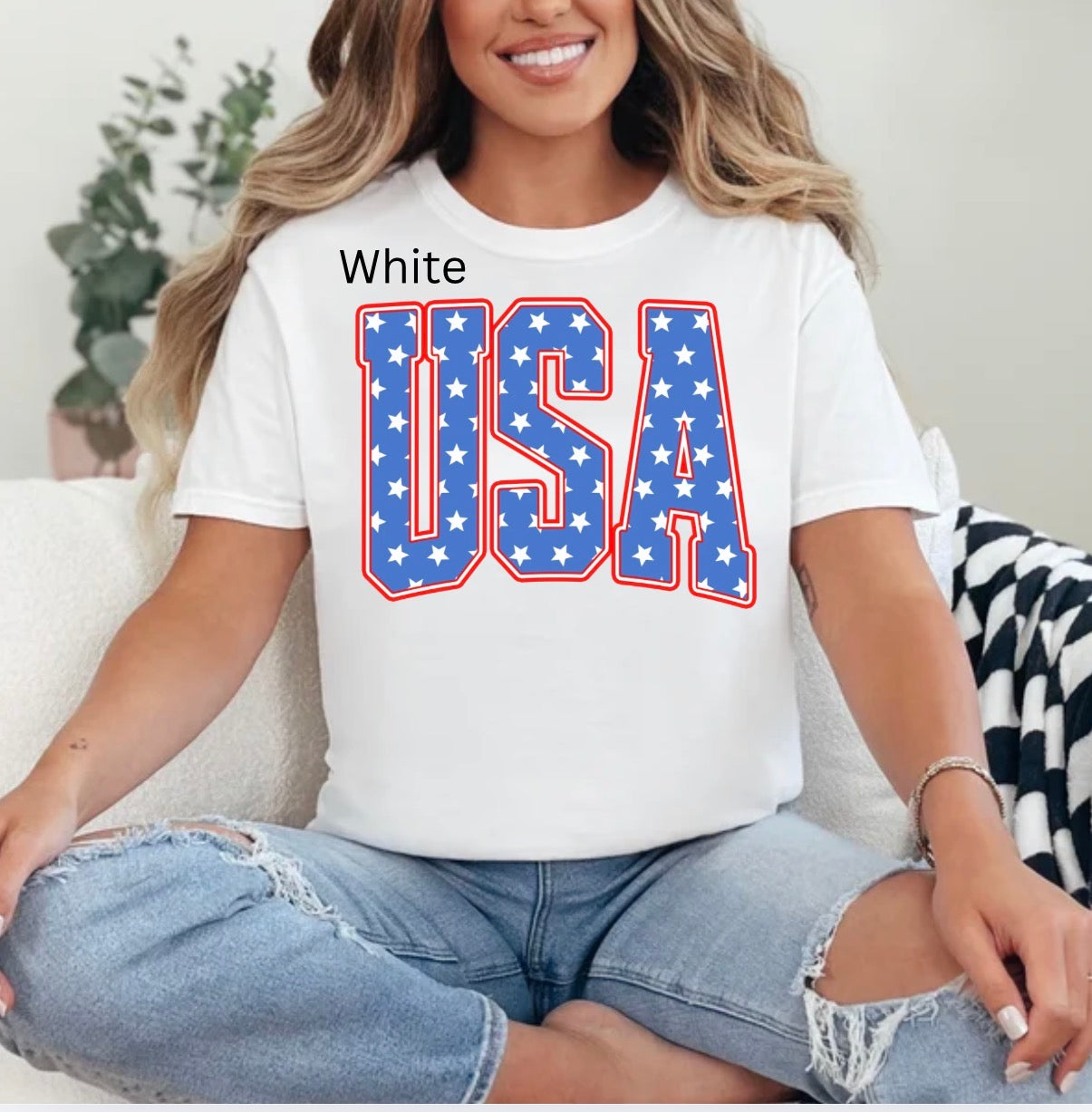 USA, Patriotic, Stars, Varsity Stripes, Independence Day, 4th Of July T-shirt