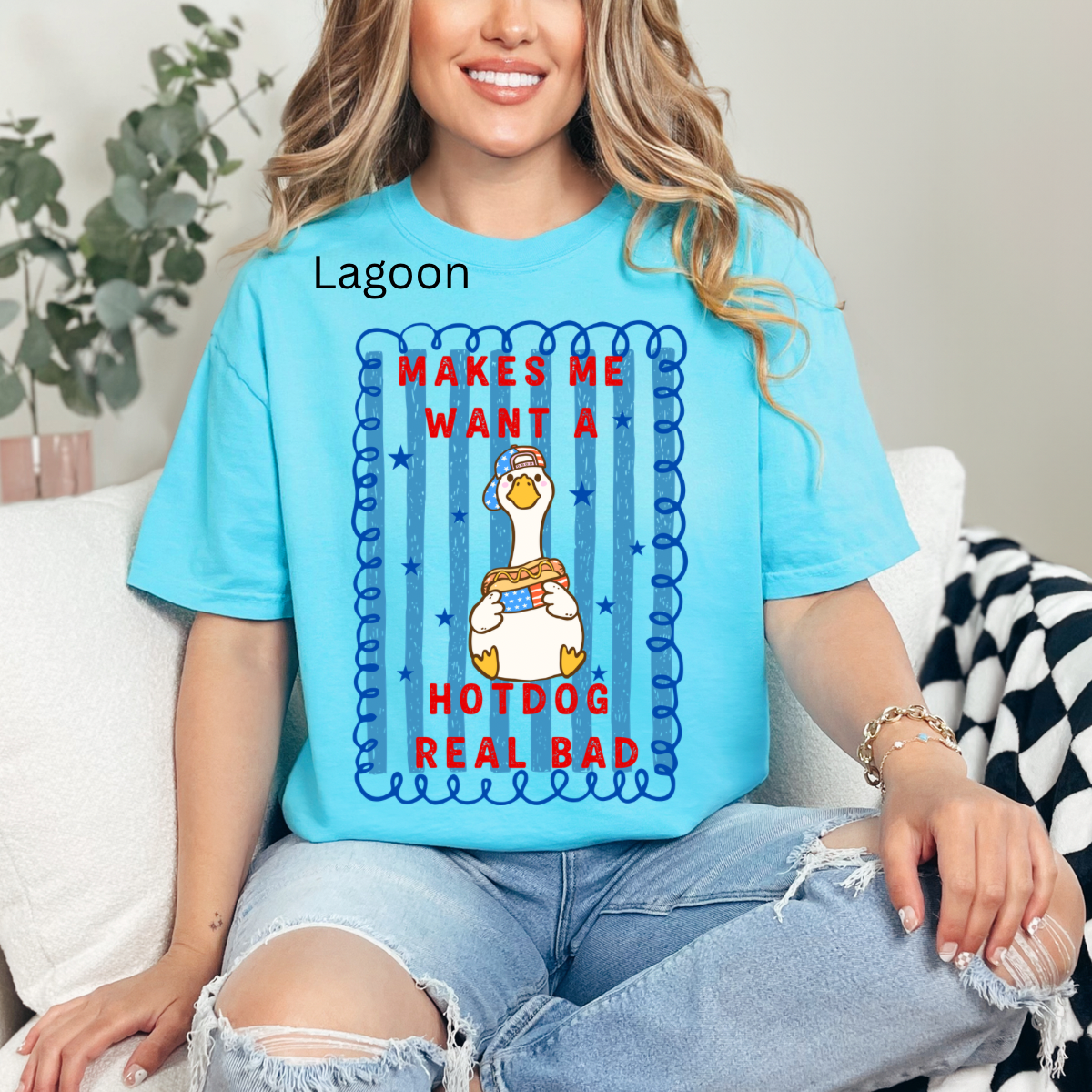 Makes me want a hotdog real bad, goose, hotdog, Fourth of July, Trending T-shirt