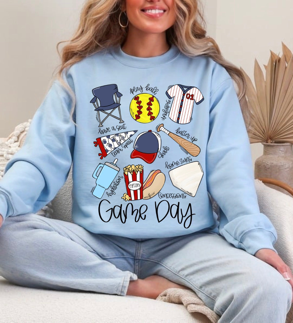 Softball Game Day Collage | Softball Things | Spring Sports Sweatshirt (Website)