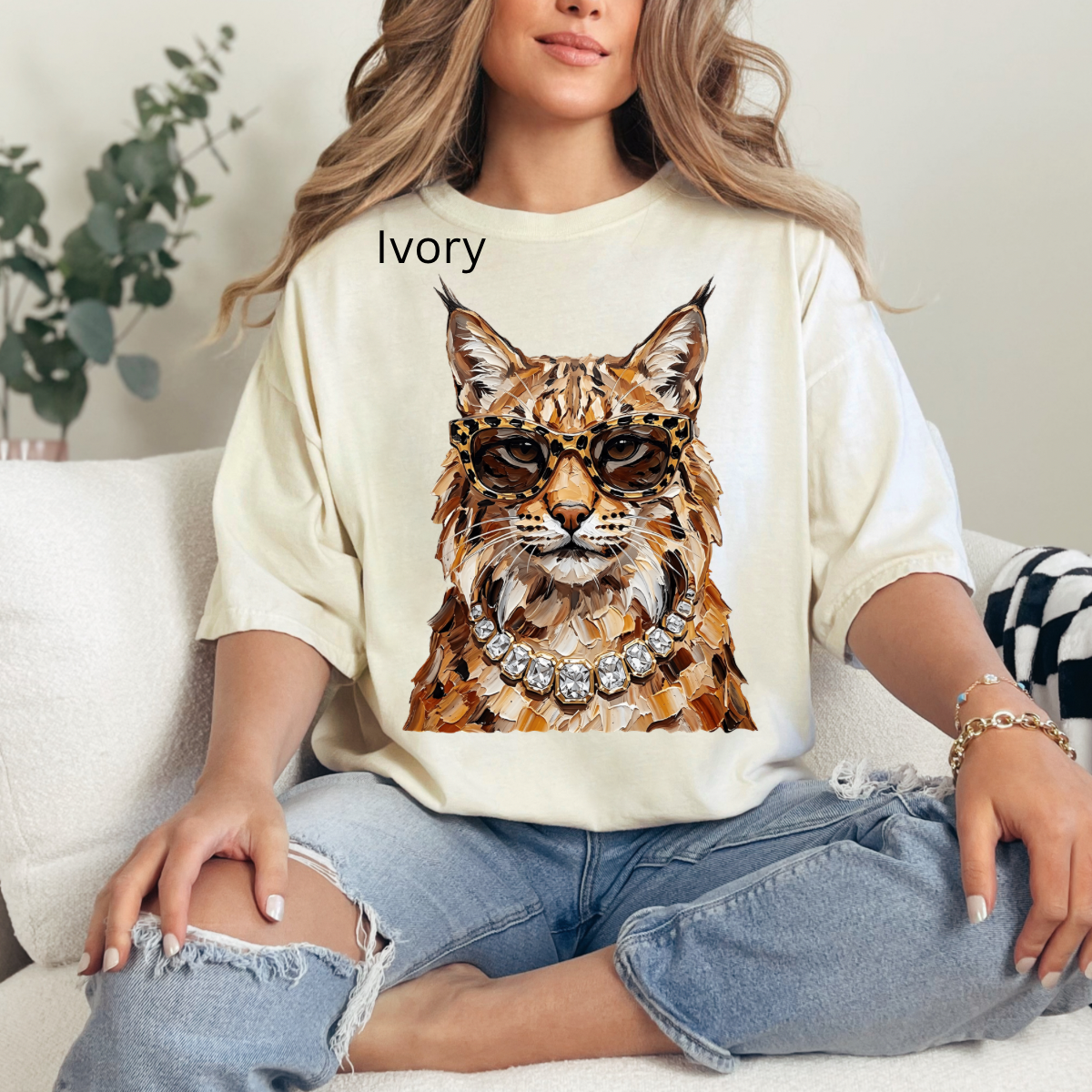 Glam Bobcat , Bling, Boujee, Leopard, Preppy Animal, Hunting Season Tshirt