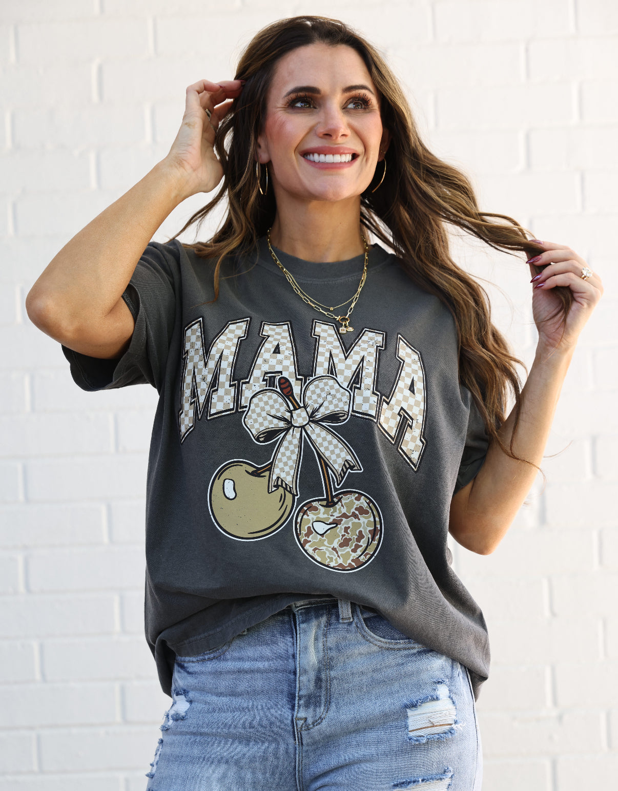 Camo Mama Cherries Tshirt